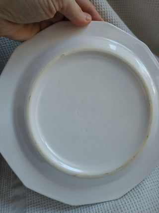 Vntg Pfaltzgraff Heritage Plate Festive Holiday Tree & Train & Cup