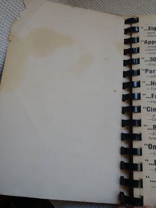 A collection of Hors de'oeuvres 1979
