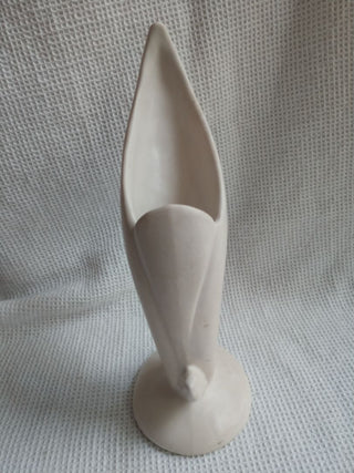 Van Briggle Pottery Birds of Paradise White Colo Spgs Bud Vase