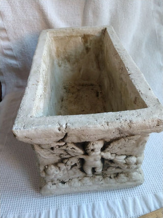 Plaster covered metal Indoor use only Angle Planter