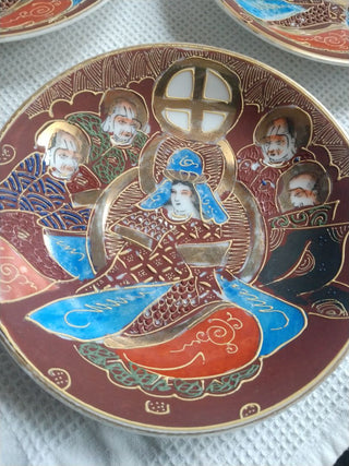 Occupied Japan Rare Satsuma Goddess & Immortals Saucer