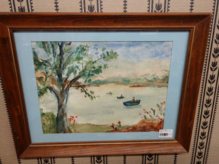 Original Water Color Boats on the water