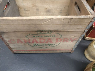 Vintage Canada Dry Wood Crate