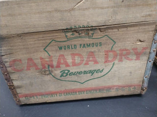 Vintage Canada Dry Wood Crate