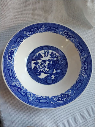 10" Blue Willow Royal Ohio Serving Bowl w flaw