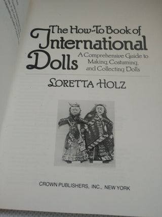 How to Book of International Dolls