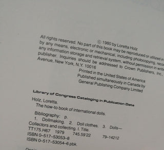 How to Book of International Dolls