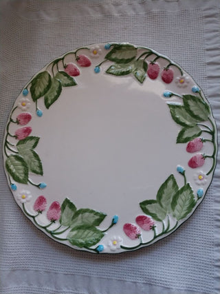 Spring Easter Strawberry Platter 12"