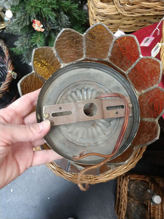 Yellow Stain Glass Light Fixture