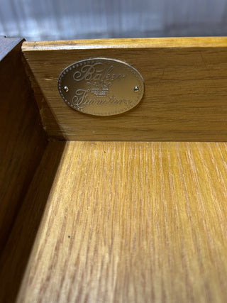 Baker Mahogany Clawfoot 1 Drawer Side Table 24Wx26Dx24H