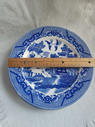 Set of 4 - 10" plates Blue Willow Transfer Ware China price firm