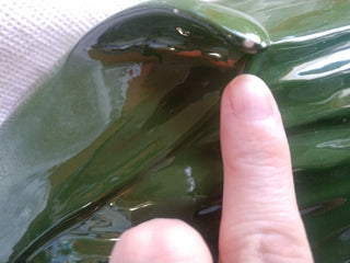 Vntg Corn Shaped Casserole Serving Dish w/ lid Dated 1967