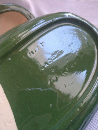 Vntg Corn Shaped Casserole Serving Dish w/ lid Dated 1967