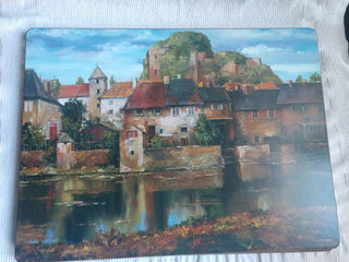 Set of 4 Placemats Pimpernel - French Village Scene by Roger Duvall