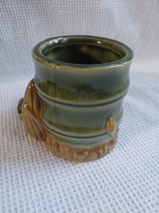 Vintage Green Elephant Small Planter
