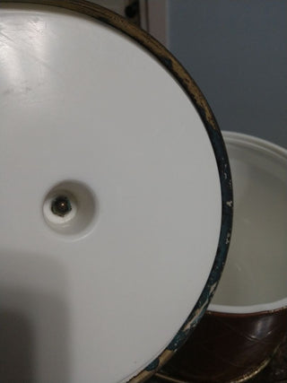 Vintage Retro Drum Ice Bucket w Lid As Is Price is Firm