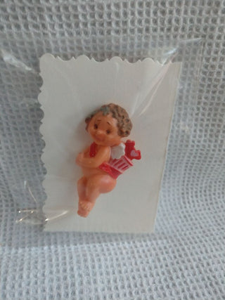 Vintage 1970's Valentines Cupid Pin