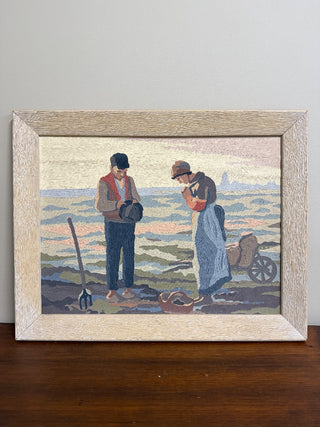 1950s Coastal Paint-By-Number Art (18.5"W 14.5"H) - TGL#90