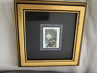 framed ballerina stamp picture