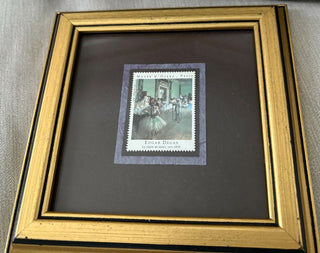 framed ballerina stamp picture