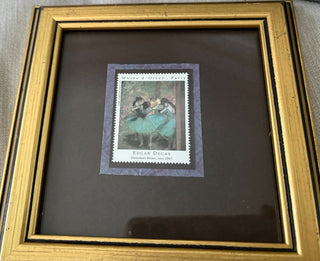 framed ballerina stamp picture