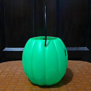 RARE Lisa Frank Neon Green Jack-O-Lantern Pumpkin Blow Mold Pail