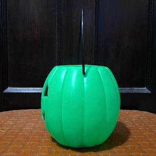 RARE Lisa Frank Neon Green Jack-O-Lantern Pumpkin Blow Mold Pail