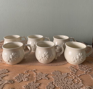 Set of 6 cups w/Shamrock motif