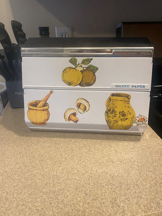 Vtg Lincoln Beautyware Foil Wax Paper Dispenser