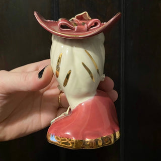Vintage Lady Head Vase