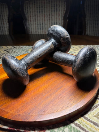 Vintage Pair of Weider Bun Style Dumbbells