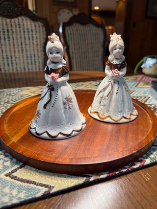 Vintage Porcelain "Flower Girls" Bells