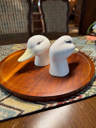 Vintage Duck Head Salt and Pepper Shakers