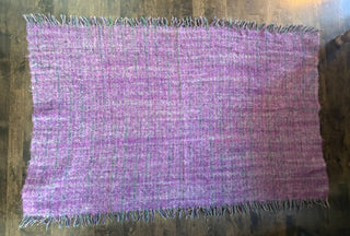Handwoven throw blanket