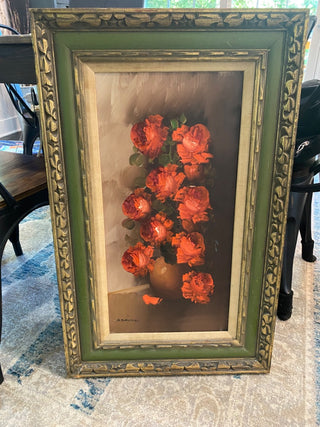 Oil Painting- Roses, Signed A. Silver