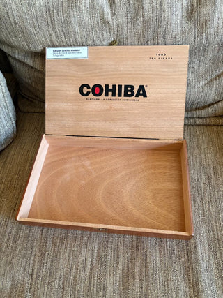 wooden cigar box