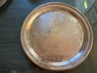 silver plated tray