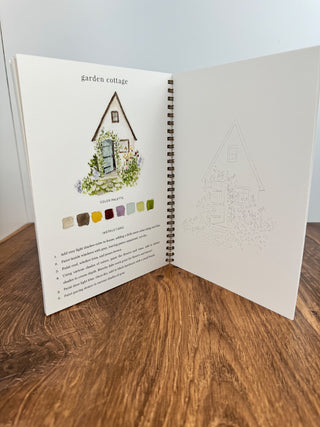 Garden watercolor workbook w/ Instructions