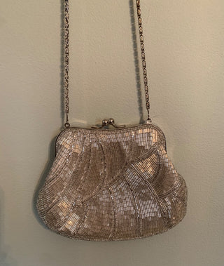 Le Regale silver beaded purse-gt