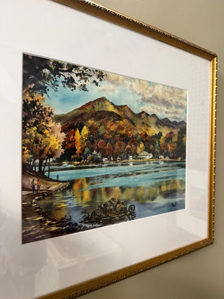 Original Water Color Landscape (21"W 18"H) - TGL#143