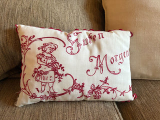 embroidered pillows (set of two)