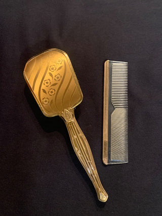 Vintage brush & comb set