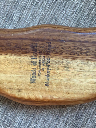 carved wooden tray