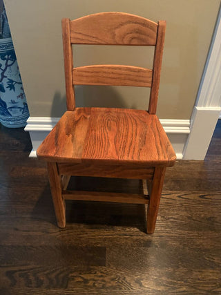 child's oak chair
