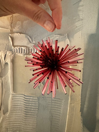 Pink burst ornaments