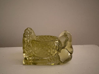 vintage glass turkey votive