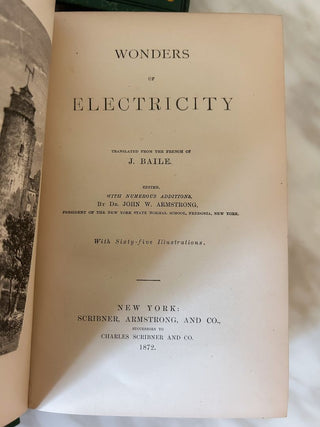 Set of 5 "Illustrated Library of Wonders" Antique Hardcover Books