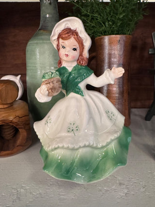 Vtg Lefton St. Patrick's Day Musical Girl