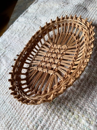 Small Oblong Wicker Basket
