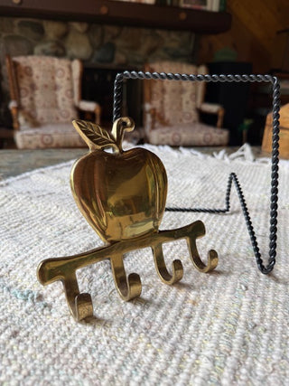 Apple Brass Wall Rack